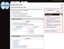 Tablet Screenshot of fringe.wikibruce.com